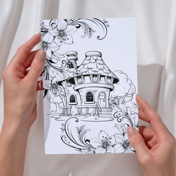 Casas fantásticas para pintar - Imagem 4