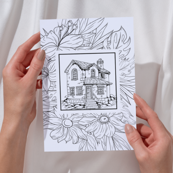 Casas fantásticas para pintar - Imagem 3