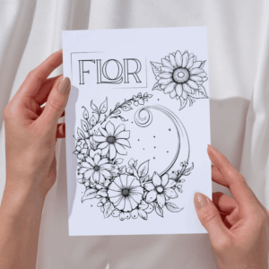 Aperitivo - flores para pintar FLOR