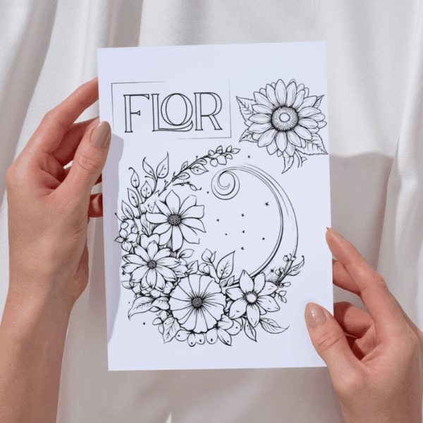 Aperitivo - flores para pintar FLOR