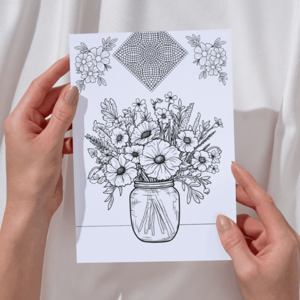 Aperitivo - flores para pintar