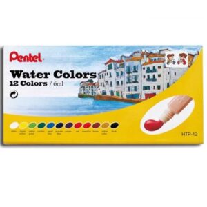 Tinta Aquarela Pentel 12 cores