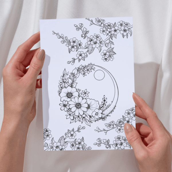 Seleção de desenhos de FLORES para pintar - Imagem 2