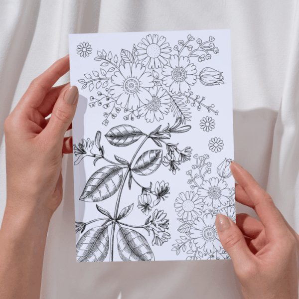 Seleção de desenhos de FLORES para pintar - Imagem 3