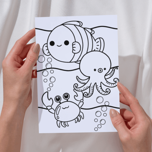Desenhos para pintar FUNDO DO MAR - Imagem 2