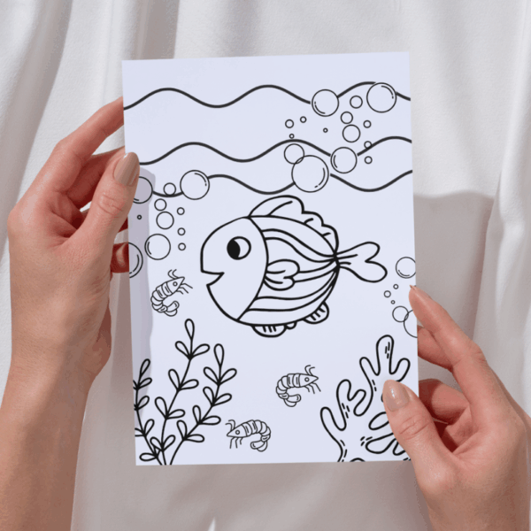 Desenhos para pintar FUNDO DO MAR - Imagem 3
