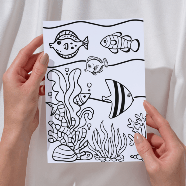 Desenhos para pintar FUNDO DO MAR - Imagem 4
